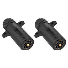 Spina per Rimorchio A 7 Pin Impermeabile, Spina per Rimorchio A 7 Vie Stile  Rotonda, Adattatore Connettore per Rimorchio A 7 Pin Staccabile