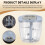 Food Chopper Manual Hand Pull Large 5 Blades Small String Speedy Processor Meatball Chili Garlic Master 6