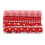 Baumwollstoffquadrate 25x25cm rot 7 Stück 4