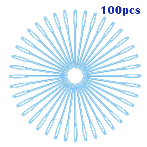 Plastic Sweater Needle 7cm Colored 100 per Pack 1