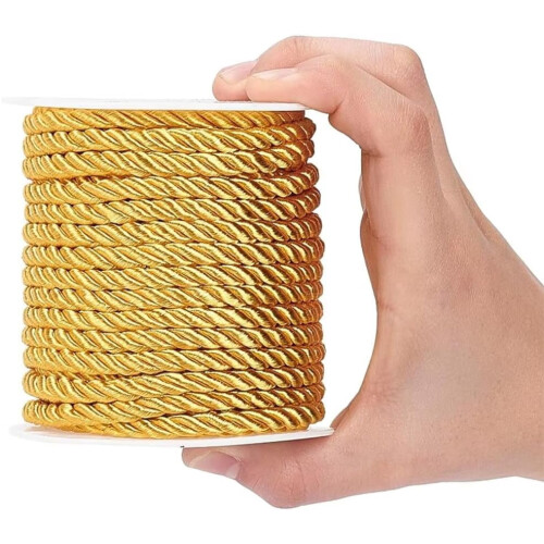 Rópa Snáithe Óir5mm3-Shnáithe – Rolla 17.3m 2
