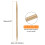 Stickor i bambu med dubbla spetsar, 6 mm, 5-pack 3