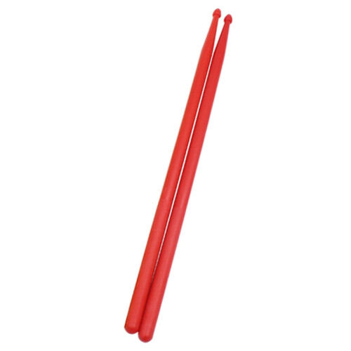 1Pair of 5A Drumsticks Stick with  Nylon for Drum Set Red 2