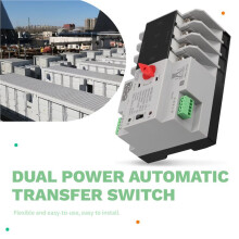 Single Phase Din Rail ATS 2P 125A AC220V Dual Power Automatic Transfer Electrical Selector Switches Uninterrupted