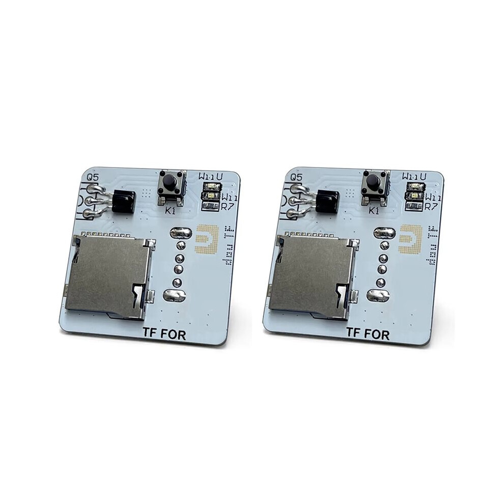 Photos - Card Reader / USB Hub 2X New Dual TF Adapter for for WiiU Console Button USB Plug-in to Expand Memory Update Games Accessories