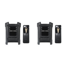 2X for DM-32 UV-32 DM-32UV Walkie Talkie Plastic Holder Case with Belt Clip