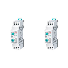 2X ERV-08 op Vertraging Multifunctioneel Tijdrelais Elektronisch Instelbaar (0,1Sec.-100 Uur) voor Alle Gebieden Die Tijdcontrole Vereisen