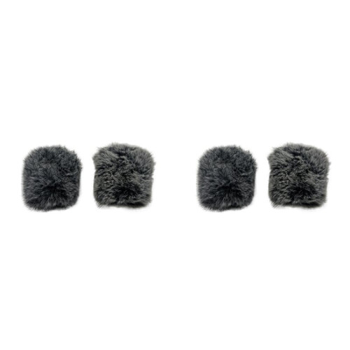 2X Furry Windscreen for  H5 STUDIO Outdoor Windshield Artificial Fur Mic Cover Studio Recording Accessory