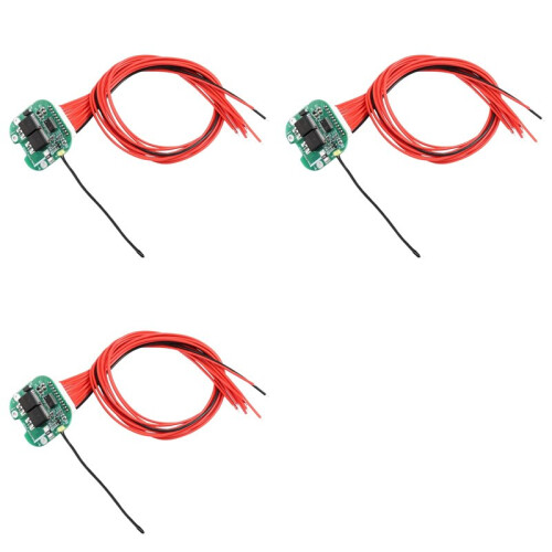 3Set for 10S 36V 15A BMS Split  with Temperature Control for Electric Scooter Lithium 18650 Battery Pack