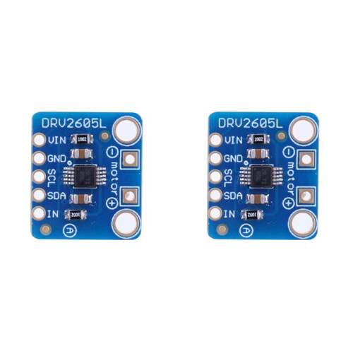 2X DRV2605L Haptic Motor Driver Controller Board 3V-5V with in/TRIG General Pin Vibration Motor Driver for