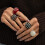 Trendiger offener Unisex-Ring im Retro-Stil, mit-Schwarz 5
