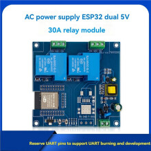 2X ESP32 2-Channel 30A Relay Module WiFi Development Board AC220V Support Secondary Development