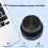 USB Wireless Volume Control Knob External Media Adjustment Controller with RGB Light for Android System PC Multimedia 5