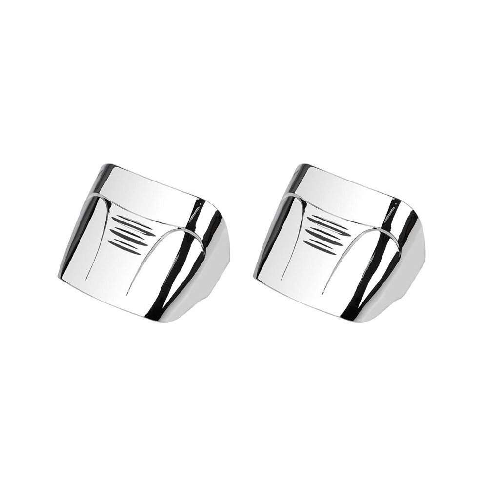 2X Chrome Tail Visor Cover For Dyna Softail Fxd Flht Flst Fxr Fltr 883 Light 6031808984562