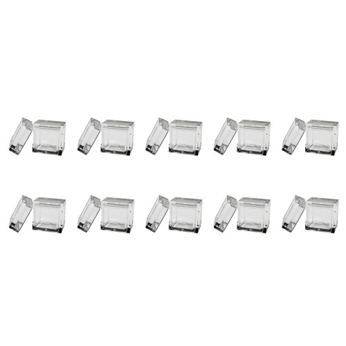 20Pcs Acrylic Box Trays for 0.39Inch 10mm Elements Cubes Clear Case Periodic Table Bracket for Elements Collections