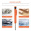 Solid Carpenter Pencil Set with 1 Refill Leads, Built-in Sharpener, Deep Hole Mechanical Pencil  Marking Tool I 4