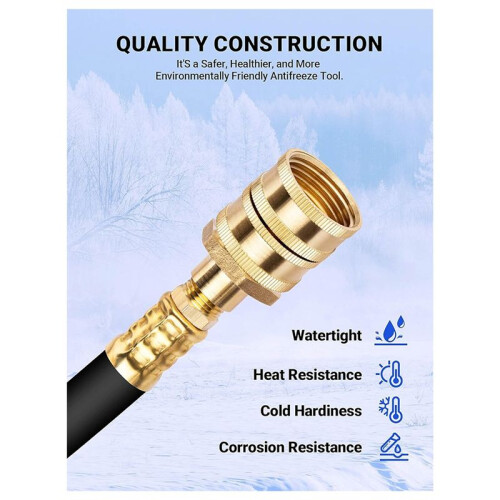 RV Winterizing Kit, Water  Blowout Fitting Adapter with Shut Off Valve&Air Compressor Quick Plug 1