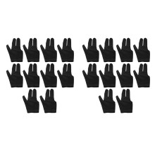 20Pcs Billiard Gloves 3 Fingers Left and Right Hand Glove Snooker Cue Pool Gloves