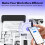 Portable Thermal Transfer Printer Wireless,Multi-Size,Eco-Friendly for Windows System, Os System,Phone,Tablet,Black 7
