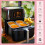 Confezione da 50 mini teglie quadrate in alluminio con coperchio 4