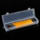 Caja de almacenamiento rectangular transparente con tapa abatible (1 unidad) 3
