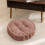 Brun polyester meditationspude med randsyet kant 5