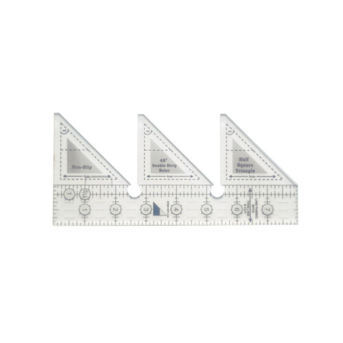 45 dobbeltstrimmel akryl sylineal