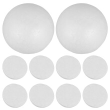 Hemisférios de espuma branca OULII para artesanato DIY – 22 peças