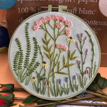 Blumenstickerei-Set für Anfänger – DIY-Starterset