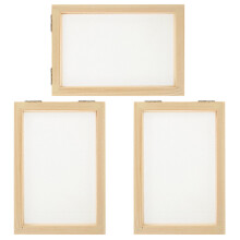 KALLORY Papierherstellungs-Siebset mit Holzrahmen