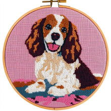 Nålstanskit Tecknad Cocker Spaniel 20x20cm