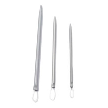3-teiliges Aluminium-Stricknadelset für Leder &