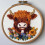 Σετ βελόνας τρυπήματος Highland Cow Design – 20x20cm για αρχάριους 1