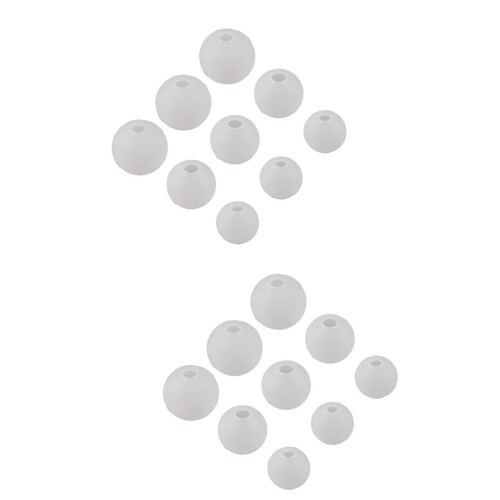 Hvid silikoneformsæt – 2 stk.