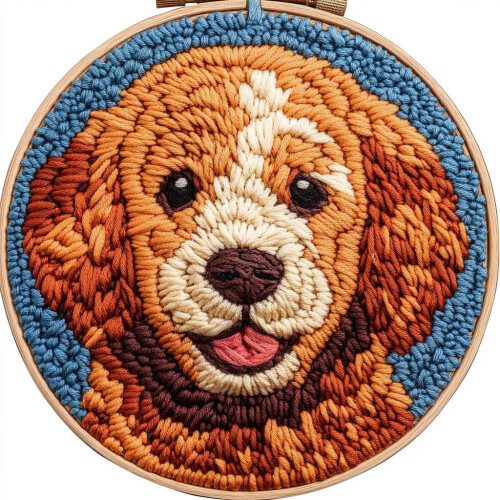 Πορτοκαλί κιτ βελόνας για κουτάβια – Golden Retriever DIY