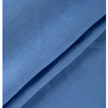 100 % linstoff kongeblått 140 cm bredt