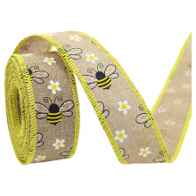 Sonnenblumenknotenband – Braun & Gelb, 4,5 m