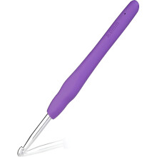 mm-es ergonomikus horgolótű – lila, 1 darabos