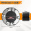 Wall Feed-Through Ring Space Seal 100 mm,for Pipe and Cable Diameter 0-55 mm, Universal Rubber Sealing Insert 6