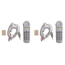 2X Telefon Telefon Tester Tyłek Tester Lineman Tool Zestaw Kabli Sieciowych UrząDzenie C019 Sprawdź, Czy Nie Ma Usterki Linii Telefonicznej Szary