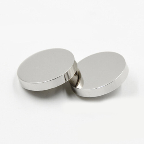 KALLORY 20 stk. flate runde metallknapper, sinklegering, 2,5 cm 1