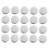 KALLORY 20 stk. flate runde metallknapper, sinklegering, 2,5 cm 4