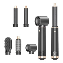 5 in 1 Haarglätter, Lockenstab & Haartrocknerbürste, Negative Ionische Luftstyler-Trocknung, Haartrocknerbürste EU-Stecker