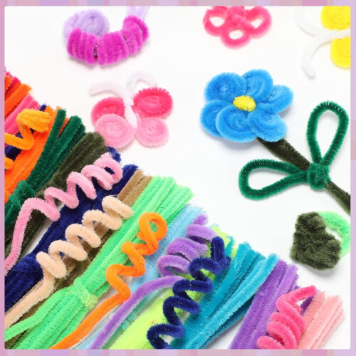 Dieprode chenille pijpenragers – 100 stuks 2