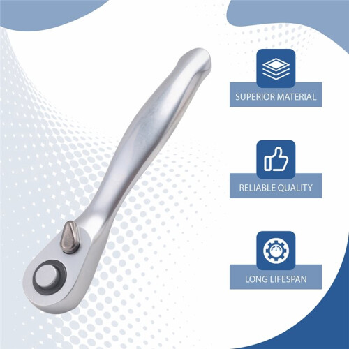 2Pcs  1/4 Ratchet Wrench High Quality Quick Socket Ratchet Wrench Screwdriver Wrenches Tools Small Spanner 72 Tooth 1