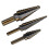 Cobalt Multiple Hole Step Drill Set Tools Aluminum Case. Metal Hole Cutter Core Cone Drilling Tools Set 5