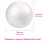 Bolas de espuma de poliestireno branco de 250 mm 5