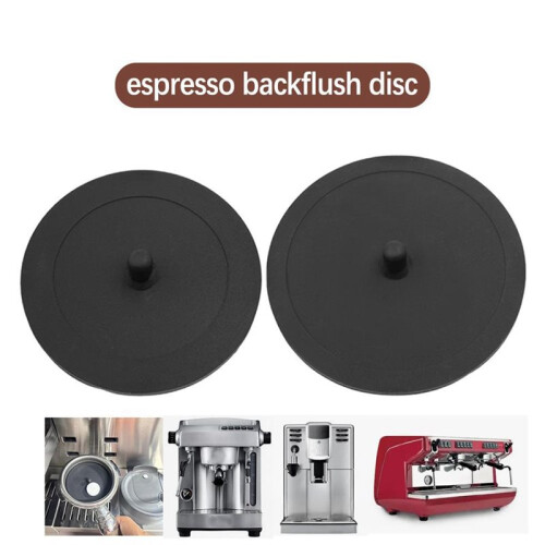 10PCS Backflush Tray Blind Insert Port Filter Tray Cleaner Blind Espresso Coffee Machine Handle Cleaning Blind 57MM 2