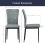 AINPECCA 6PCS Dinning Chairs High Backrest PU Dark Grey 6