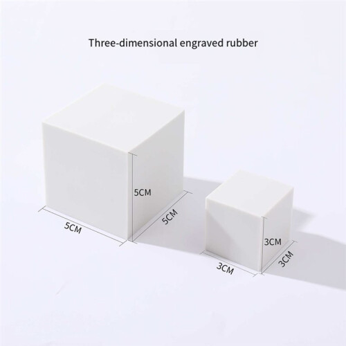 5Pcs Linoleum Carving Blocks for DIY Engraving and School Projects 3x3x3cm 2